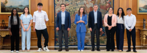 Audiencia BecadosBAncamiaBBVA ReinaLetizia